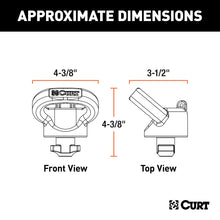 Load image into Gallery viewer, CURT 60698 OEM Puck System Gooseneck Safety Chain Anchors, Ram (38K) for Select Ram 2500, Ram