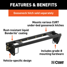 Load image into Gallery viewer, CURT 60701 Double Lock EZr Gooseneck Brackets, Select Silverado, Sierra 2500, 3500 HD