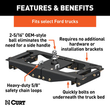 Load image into Gallery viewer, CURT 60702 OEM-Style Gooseneck Hitch, Select Ford F-250, F-350, F-450 Super Duty