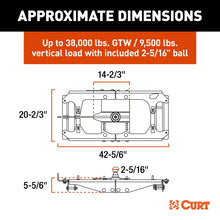 Load image into Gallery viewer, CURT 60703 PowerHaul Double Lock Gooseneck Hitch, Fits Select Ford F-250, F-350, F-450