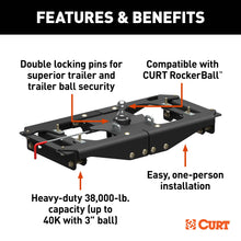 Load image into Gallery viewer, CURT 60703 PowerHaul Double Lock Gooseneck Hitch, Fits Select Ford F-250, F-350, F-450