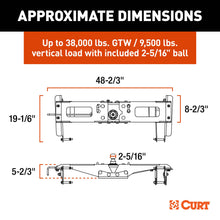 Load image into Gallery viewer, CURT 60704 PowerHaul Double Lock Gooseneck Hitch, Fits Select Chevy Silverado, GMC Sierra