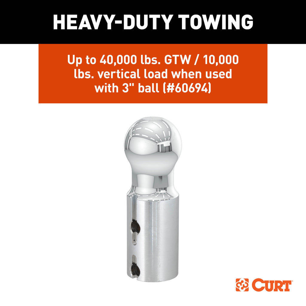 CURT 60704 PowerHaul Double Lock Gooseneck Hitch, Fits Select Chevy Silverado, GMC Sierra