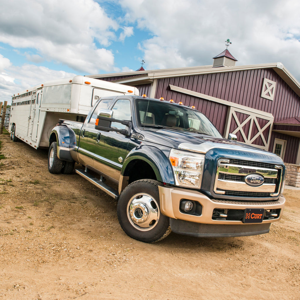 CURT 60722 Double Lock Gooseneck Hitch Kit with Brackets, Select Ford F-150, F-250