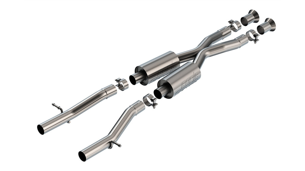 Borla 60738 Mid-Section Exhaust System w/ Muffler, X-Pipe & Mid-Pipe - S-Type for Select Lexus RC F