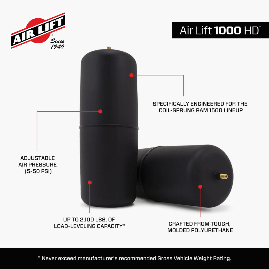 Air Lift 60828HD AIR LIFT 1000 for Select Ram