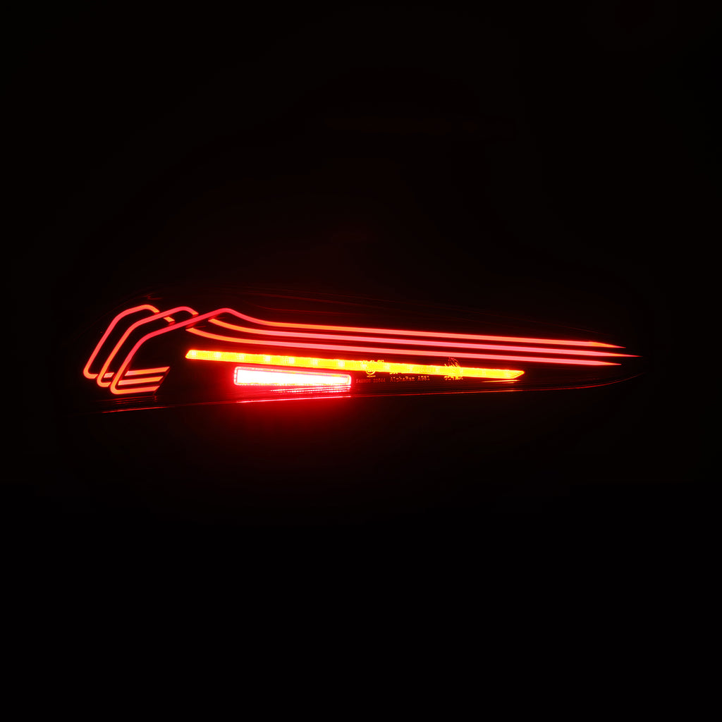 AlphaRex 609030 LED Taillights Black Red for Select Toyota GR Supra