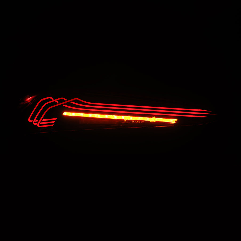 AlphaRex 609030 LED Taillights Black Red for Select Toyota GR Supra