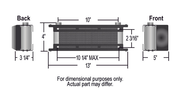 10-Row-Stack-Plate-Scoop-Cooler,--10An-78-14-O-Ring