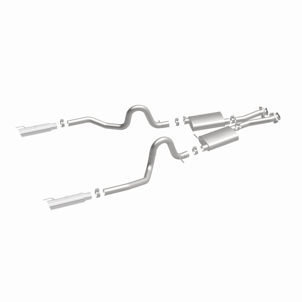 MagnaFlow Exhaust Products 15671 Street Series Polished Cat-Back System for Select Ford Mustang