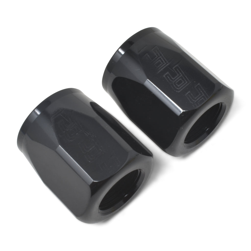 Performance-2-Piece--6-An-Full-Flow-Swivel-Hose-End-Sockets-(Qty-2)---Polished-And-Black