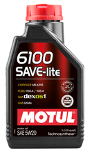 Load image into Gallery viewer, Motul 108009 6100 Save-Lite 5W20 Technosynthese Semi Synthetic Engine Oil - 1L
