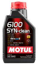 Load image into Gallery viewer, Motul 107941 6100 Syn-Clean 5W40 Technosynthese Semi Synthetic Engine Oil - 1L