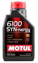 Load image into Gallery viewer, Motul 107970 6100 Syn-Nergy 5W30 Technosynthese Semi Synthetic Engine Oil - 1L