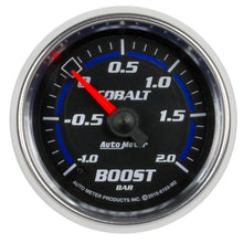 Load image into Gallery viewer, AutoMeter 6103-M2 GAUGE, VAC/BOOST, 2 1/16", -1 - +2 BAR, MECHANICAL, COBALT