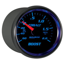 Load image into Gallery viewer, AutoMeter 6103-M GAUGE, VAC/BOOST, 2 1/16", 60CMHG-2.0BAR, MECHANICAL, COBALT