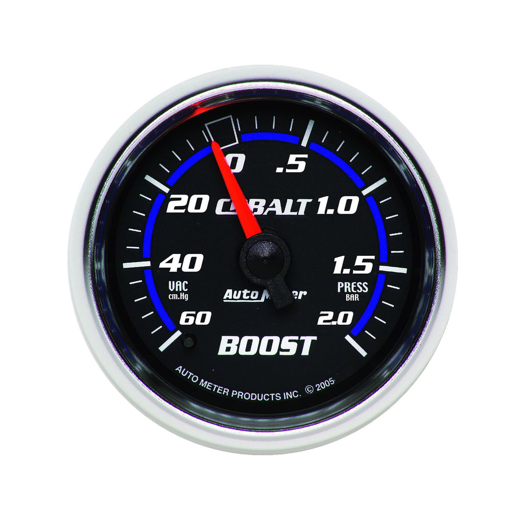 AutoMeter 6103-M GAUGE, VAC/BOOST, 2 1/16", 60CMHG-2.0BAR, MECHANICAL, COBALT