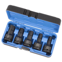 Load image into Gallery viewer, JET 610421 3/4&quot; DR Metric Impact Hex Bit Socket Set - 5 pc