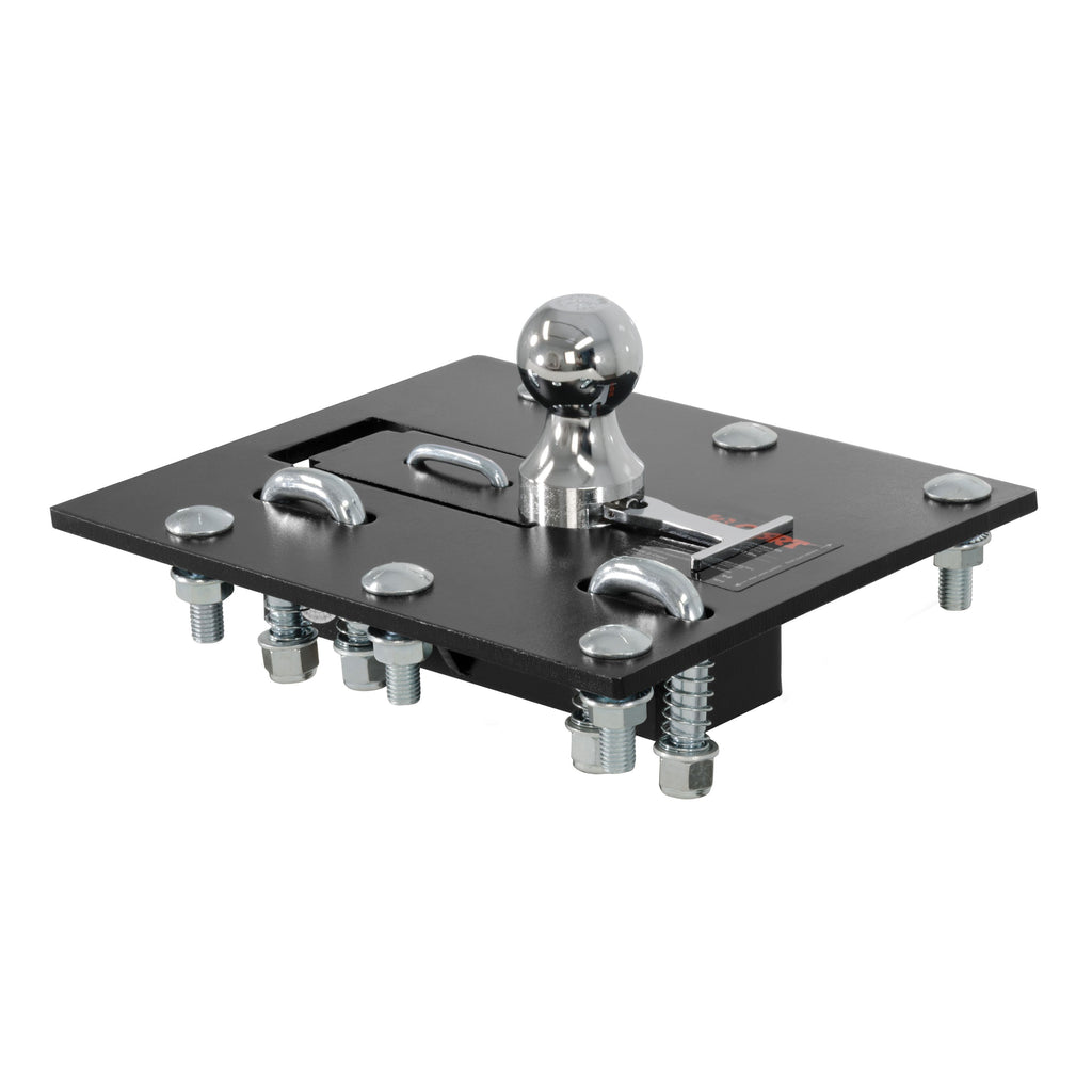 CURT 61052 Over-Bed Folding Ball Gooseneck Hitch for Select Chevrolet C1500, Chevrolet C2500, Chevrolet C3500, Chevrolet K1500, Chevrolet K2500, Chevrolet K3500, Chevrolet Silverado 1500, Chevrolet Silverado Classic, Chevrolet Silverado 2500, Chevrolet