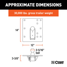 Load image into Gallery viewer, CURT 61052 Over-Bed Folding Ball Gooseneck Hitch for Select Chevrolet C1500, Chevrolet C2500, Chevrolet C3500, Chevrolet K1500, Chevrolet K2500, Chevrolet K3500, Chevrolet Silverado 1500, Chevrolet Silverado Classic, Chevrolet Silverado 2500, Chevrolet
