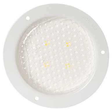 Grote 61141 4" Round Flange Mount LED Dome Lights, White