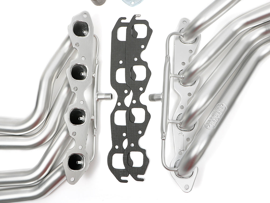 Hedman Hedders 61198 Silver HD Long-Tube Headers For 64-77 Chevelle 396-502 w/ A.I.R. for Select Chevrolet Bel Air, Chevrolet Biscayne, Chevrolet Brookwood, Chevrolet Camaro, Chevrolet Caprice, Chevrolet Chevy II, Chevrolet El Camino, Chevrolet Impala,