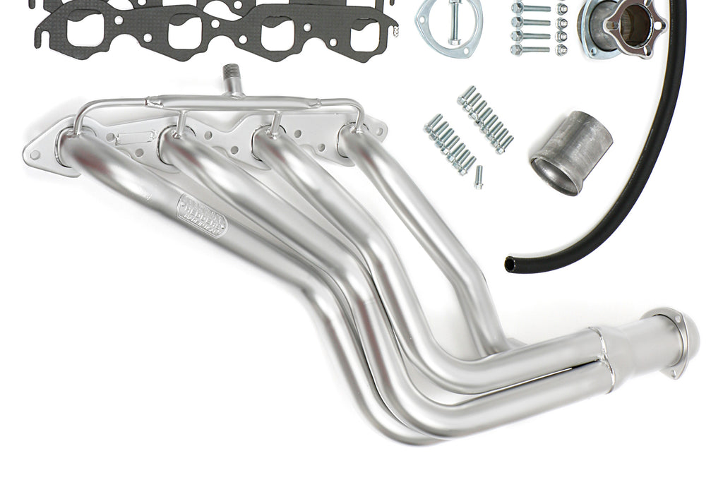 Hedman Hedders 61198 Silver HD Long-Tube Headers For 64-77 Chevelle 396-502 w/ A.I.R. for Select Chevrolet Bel Air, Chevrolet Biscayne, Chevrolet Brookwood, Chevrolet Camaro, Chevrolet Caprice, Chevrolet Chevy II, Chevrolet El Camino, Chevrolet Impala,