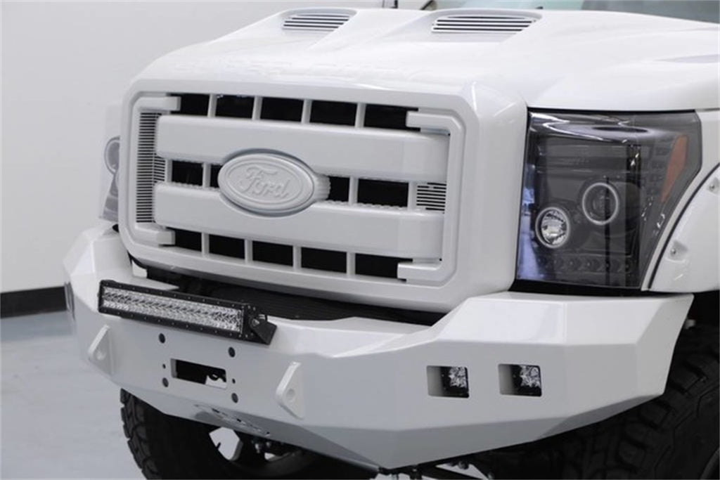 Road Armor 611R0B Stealth Winch Front Bumper for Select Ford F-250 Super Duty, Ford F-350 Super Duty