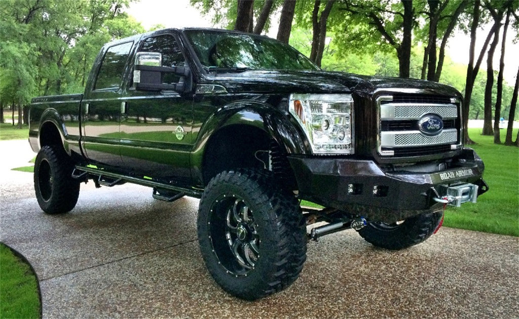 Road Armor 611R0B Stealth Winch Front Bumper for Select Ford F-250 Super Duty, Ford F-350 Super Duty