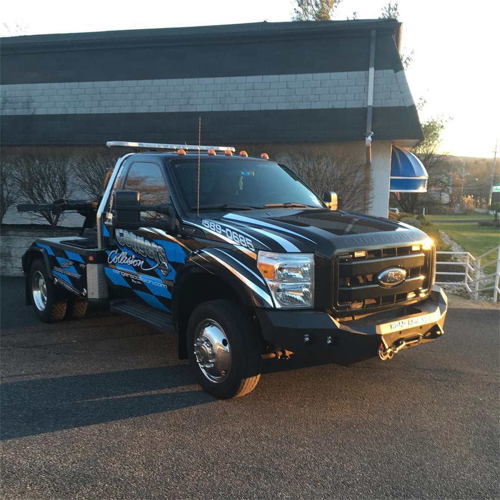 Road Armor 611R0B Stealth Winch Front Bumper for Select Ford F-250 Super Duty, Ford F-350 Super Duty