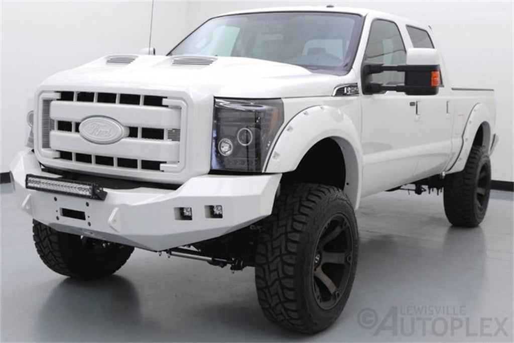 Road Armor 611R0B Stealth Winch Front Bumper for Select Ford F-250 Super Duty, Ford F-350 Super Duty