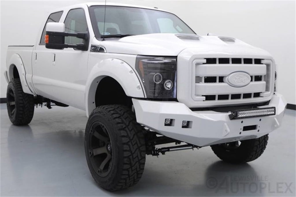 Road Armor 611R0B Stealth Winch Front Bumper for Select Ford F-250 Super Duty, Ford F-350 Super Duty