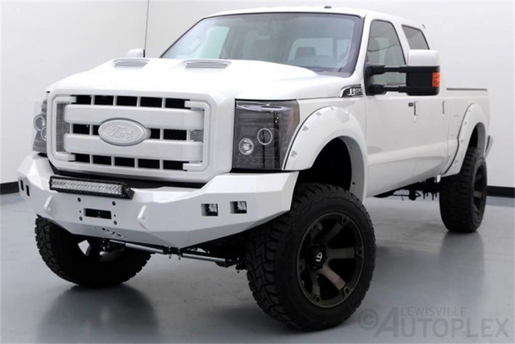 Road Armor 611R0B Stealth Winch Front Bumper for Select Ford F-250 Super Duty, Ford F-350 Super Duty