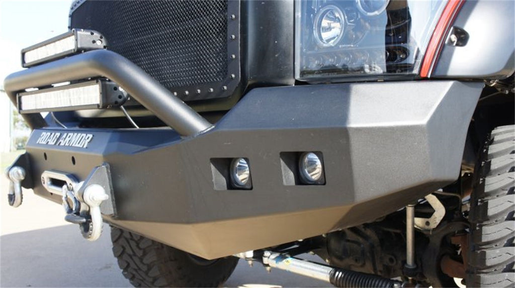 Road Armor 611R4B Stealth Winch Front Bumper for Select Ford F-250 Super Duty, Ford F-350 Super Duty