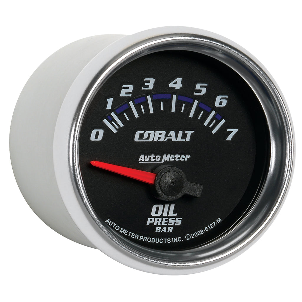 AutoMeter 6127-M GAUGE, OIL PRESSURE, 2 1/16", 7BAR, ELECTRIC, COBALT