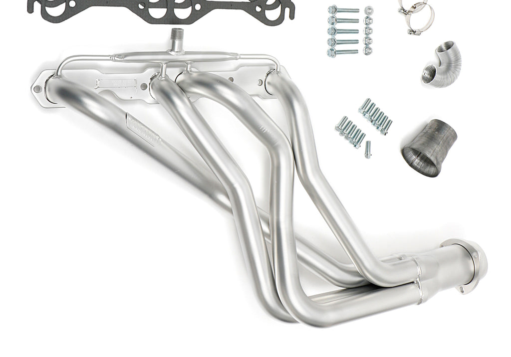 Hedman Hedders 61278 Silver H.D. Long-Tube Headers For 67-81 Camaro 283-400 w/A.I.R. for Select Chevrolet Camaro, Chevrolet Chevy II, Chevrolet Nova