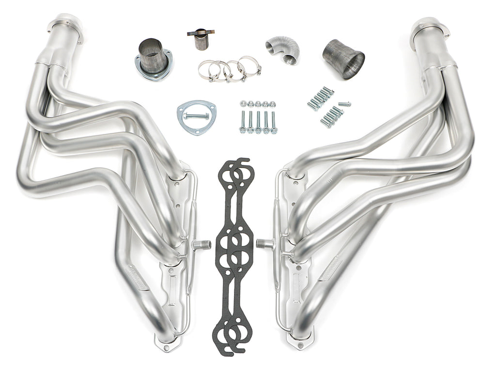 Hedman Hedders 61278 Silver H.D. Long-Tube Headers For 67-81 Camaro 283-400 w/A.I.R. for Select Chevrolet Camaro, Chevrolet Chevy II, Chevrolet Nova
