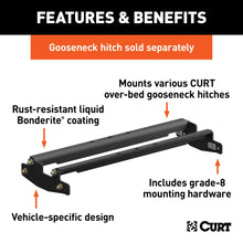 Load image into Gallery viewer, CURT 61301 Over-Bed Gooseneck Installation Brackets, Select Silverado, Sierra 2500, 3500 HD