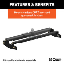 Load image into Gallery viewer, CURT 61301 Over-Bed Gooseneck Installation Brackets, Select Silverado, Sierra 2500, 3500 HD