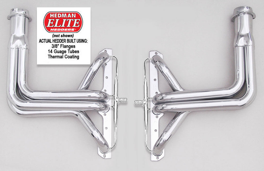 Hedman Hedders 61308 H.D. Silver Long-Tube Headers For 63-82 Corvette 283-400 w/A.I.R. for Select Chevrolet Corvette