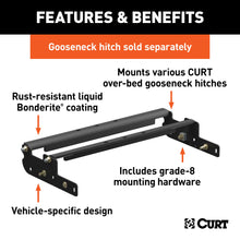 Load image into Gallery viewer, CURT 61332 Over-Bed Gooseneck Installation Brackets, Select Ford F-250, F-350, F-450