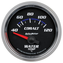 Load image into Gallery viewer, AutoMeter 6137-M GAUGE, WATER TEMP, 2 1/16", 40-120?C, ELECTRIC, COBALT