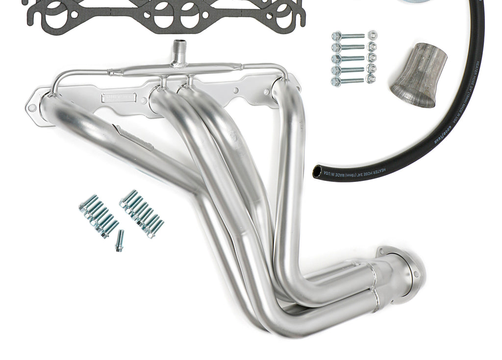 Hedman Hedders 61448 HD Silver Long-Tube EO Headers For 84-86 Corvette 283-400 w/A.I.R for Select Chevrolet Corvette