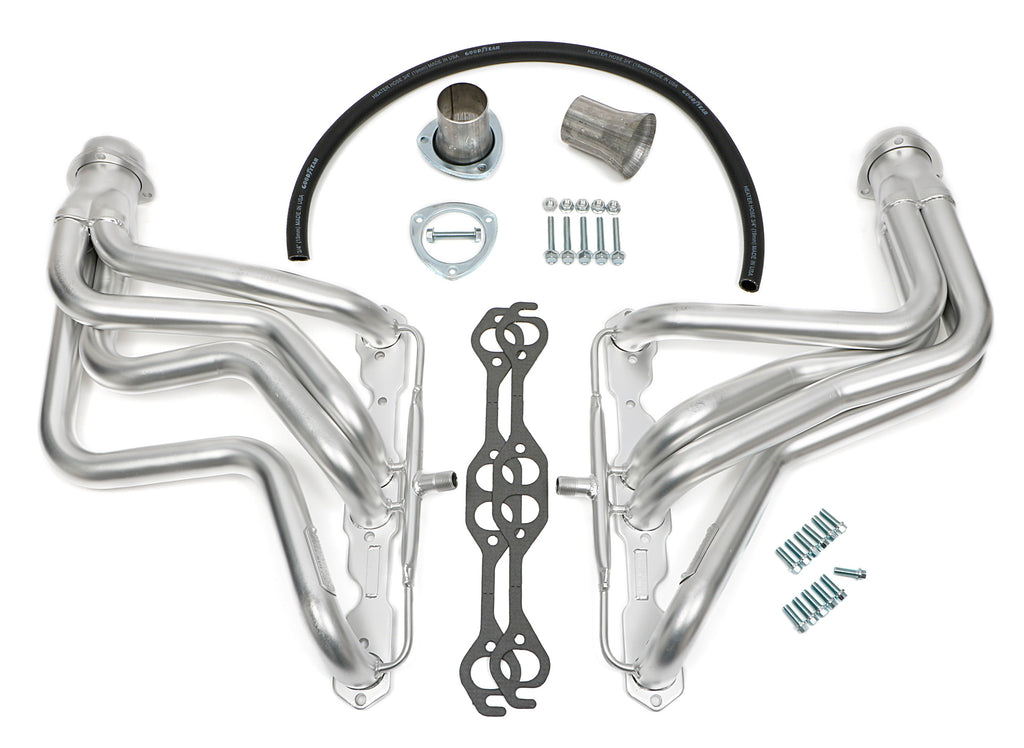 Hedman Hedders 61448 HD Silver Long-Tube EO Headers For 84-86 Corvette 283-400 w/A.I.R for Select Chevrolet Corvette
