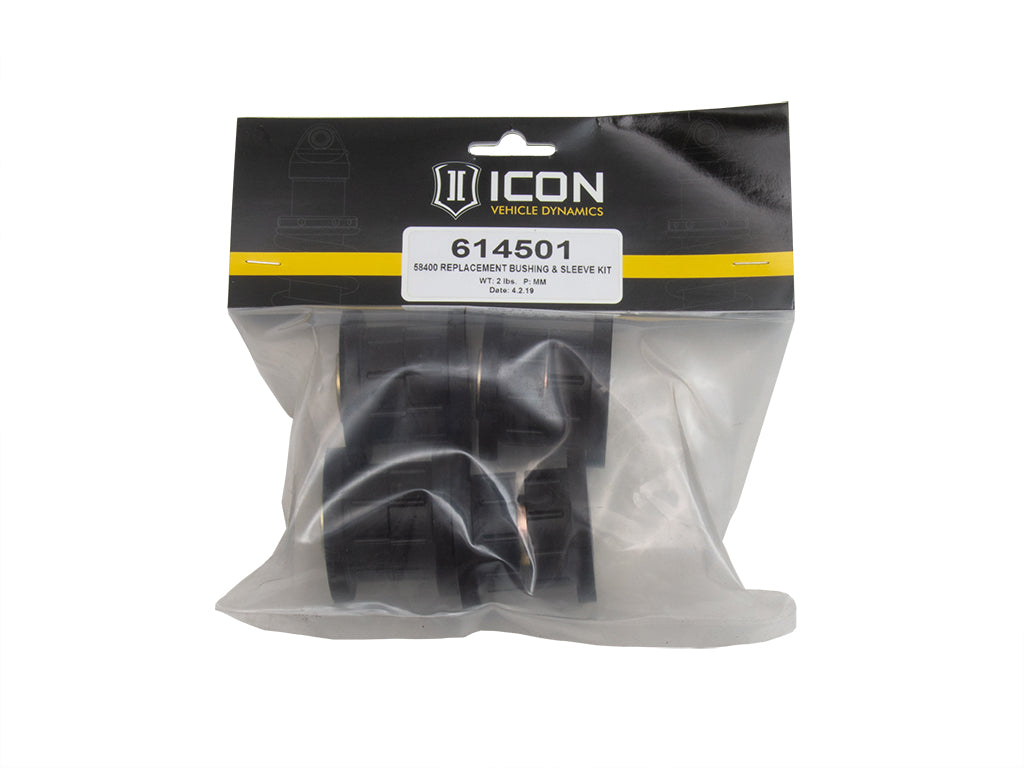 ICON Vehicle Dynamics 614501 58400 REPLACEMENT BUSHING AND SLEEVE KIT for Select Toyota 4Runner, Toyota Tacoma