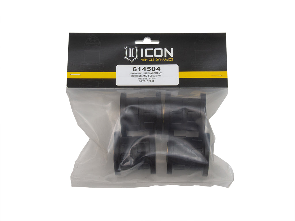 ICON Vehicle Dynamics 614504 58450 / 58451 REPLACEMENT BUSHING AND SLEEVE KIT for Select Lexus GX460, Lexus GX470, Toyota 4Runner, Toyota FJ Cruiser, Toyota Hilux, Toyota Tacoma