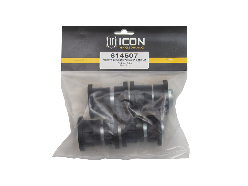 ICON Vehicle Dynamics 614507 78650 UCA BUSHING & SLEEVE KIT for Select Chevrolet Colorado, GMC Canyon