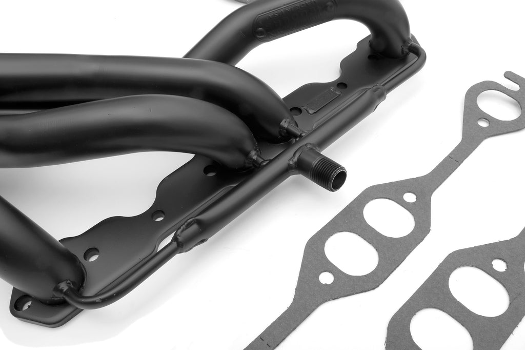 Hedman Hedders 61603 HD Black Mid-Length EO Headers For 67-81 Camaro 283-400 w/A.I.R. for Select Chevrolet Bel Air, Chevrolet Biscayne, Chevrolet Caprice, Chevrolet Chevelle, Chevrolet El Camino, Chevrolet Impala, Chevrolet Monte Carlo, Chevrolet