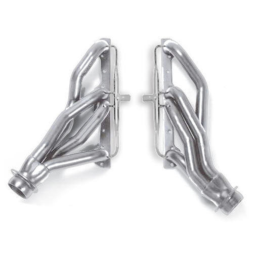 Hedman Hedders 61608 HD Silver Mid-Length EO Headers For 67-81 Camaro 283-400 w/A.I.R. for Select Chevrolet Bel Air, Chevrolet Biscayne, Chevrolet Caprice, Chevrolet Chevelle, Chevrolet El Camino, Chevrolet Impala, Chevrolet Monte Carlo, Chevrolet