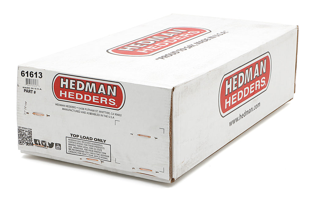 Hedman Hedders 61613 HD Black Mid-Length Headers For 67-81 Camaro 396-502 with A.I.R. for Select Chevrolet Bel Air, Chevrolet Biscayne, Chevrolet Brookwood, Chevrolet Camaro, Chevrolet Caprice, Chevrolet Chevelle, Chevrolet Chevy II, Chevrolet El Camino,